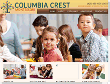 Tablet Screenshot of columbiacrestmontessori.com